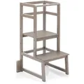 Produktbild: Fillikid Lernturm Vista, Grau, Holz, Buche, 90x40x46 cm, Babymöbel, Hochstühle & Zubehör, Lerntürme
