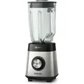 Produktbild: Philips Standmixer Core Series 5000 ProBlend inkl. Trinkflasche, 1.5 L, 1000 W, Metall/Glas (HR3573/90) - Silber