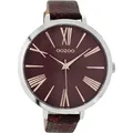 Produktbild: Oozoo Armbanduhr dunkelrot Leder Timepieces Damen Analog-Quarzuhr UOC9171A - Dunkelrot
