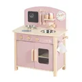Produktbild: roba Spielküche natur/rosa mit 2 Kochstellen, Spüle, Wasserhahn & Zubehör