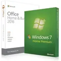 Produktbild: Windows 7 Home Premium + Office 2016 Home & Business 32/64 Bit
