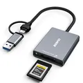 Produktbild: BENFEI CFexpress Typ A Kartenleser mit USB 3.2 (Gen 2) 10 Gbit/s, USB-C&USB-A 2-in-1 Typ A CFexpress Adapter, kompatibel mit Windows/Mac/Linux/Android