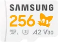 Produktbild: Samsung SONIC microSD + SD Adapter Speicherkarte (256 GB, Video Speed Class 30 (V30)/UHS Speed Class 3 (U3), 180 MB/s Lesegeschwindigkeit)