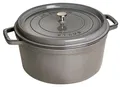 Produktbild: STAUB Gusseisen Bräter/Cocotte, Rund 30 cm, 8,35 L, Graphitgrau