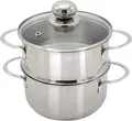 Produktbild: Karl Krüger Dämpfer Kartoffeldämpfer mit Glasdeckel, 16 cm, Edelstahl
