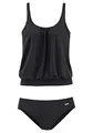 Produktbild: Lascana Damen Oversize-Tankini Softcups, Mieder, Verstellbare Träger schwarz 42