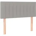 Produktbild: vidaXL Kopfteil Hellgrau 80x5x78/88 cm Stoff