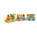 Produktbild: Eichhorn Color Zug Licht Sound & 2 Wagons Steckbausteine Motorik Spielzeug Holz
