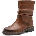 Produktbild: Stiefelette TAMARIS, Damen, Gr. 37, cognac, Lederimitat, unifarben, used, Schuhe Stiefelette, Blockabsatz, Kurzstiefel, Boots in veganer Verarbeitung
