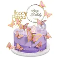 Produktbild: Tortendeko Schmetterlinge rosa Geburtstag Hochzeiten Party Dekoration
