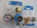 Produktbild: CFH Set Propandruckregler mit Manometer, stufenlos regelbar 1-4 bar ,52115+118