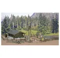 Produktbild: Busch Modelleisenbahn-Fertiggelände H0 Set Waldhütte 6042
