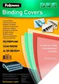 Produktbild: FELLOWES Thermo-Bindemappe Deckblätter Futura A4 PP 280mic VE=100 Stück transparent/matt, (