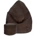 Produktbild: Dreamroots Sitzsack, Dunkelbraun, Textil, 80x120x80 cm, Oeko-Tex® Standard 100, Wohnzimmer, Hocker, Sitzsäcke, XXL Sitzsäcke