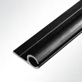 Produktbild: Lysel® Kederschiene 15x30mm Aluminium 0° schwarz RAL 9005 für 5-9mm Keder Länge 2 Meter