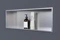 Produktbild: Wandnische aus Edelstahl NT206010X - 20 x 60 x 10 cm (B x H x T) Einbauregal, flexibler Einbau- Ideale Duschablage Farbe:Edelstahl gebürstet