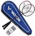 Produktbild: Victor Badminton Set Ultramate 8 rot, 2 Badmintonschläger + 3 Bälle + Setbag