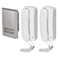 Produktbild: Audio-Türsprechanlage Set für Zwei Teilnehmer zur Aufputzmontage Elegantes De...