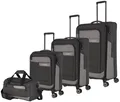 Produktbild: travelite Trolleyset VIIA S/M/L und Reisetasche, 4 Rollen, (Set, 4 tlg), Kofferset Reisegepäck mit erweiterbarem Volumen und TSA Schloss