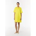 Produktbild: comma Minikleid Kleid Kleid mit Tunika-Ausschnitt und Hemdkragen gelb 44 EU