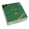 Produktbild: Papstar RC Servietten Ornaments dunkelgrün 40 x 40cm 50 Stück