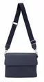 Produktbild: ITALYSHOP24 Schultertasche Damen Crossbody Bodybag Umhängetasche Messenger Brusttasche Crossover (Spar-Set Clutch, Tasche mit einem breitem Muster Stoffgurt/Umhängeband), Handtasche Shopper Freizeit Damentasche Reise Leder Optik
