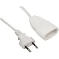 Produktbild: Netzkabel-Verlängerung McPower, 5m, Euro-Stecker - Euro-Kupplung, weiß