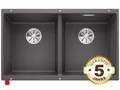 Produktbild: Blanco Subline 350/350-U Felsgrau - 523575 Granitspüle Küche Unterbau Grau