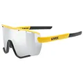 Produktbild: Uvex sportstyle 236 Set - Sportbrille für Damen und Herren - inkl. Wechselscheiben - beschlagfrei - sunbee-black matt/silver - one size