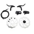 Produktbild: 160 mm Fahrrad Scheibenbremsen Set - Vorne und Hinten Bremse, Scheiben, Griff...