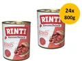 Produktbild: Rinti Pur Kennerfleisch Rind | 24x 800g Hundefutter nass