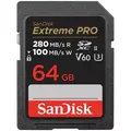 Produktbild: 64 GB SDXC ExtremePro R 280MB/s V60 UHS-II, Class 10 Speicherkarte