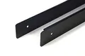 Produktbild: Endeleiste R+L Winkelleisten Seiteleiste Küche Arbeitsplatte Schwarz 38mm