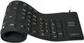 Produktbild: Logilink Flexible Waterproof - Tastatur - PS/2, USB - German QWERTZ - Schwarz (ID0019A)