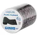 Produktbild: LOGILINK Flexible Waterproof Keyboard schwarz, PS/2 & USB, DE