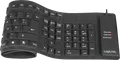 Produktbild: LOGILINK ID0019A - Tastatur, USB + PS/2, flexibel, schwarz