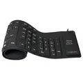 Produktbild: LogiLink LogiLink ID0019A USB Tastatur Deutsch, QWERTZ Schwarz Faltbar, Spritzw Tastatur