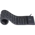 Produktbild: LogiLink Tastatur Waterproof Keyboard ID0019A, flexibel, wasserfest, PS2, USB, schwarz