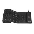 Produktbild: LogiLink ID0019A Tastatur Flexibel Wasserfest USB PS/2 QWERTZ-Layout schwarz