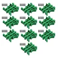 Produktbild: WJMY Hutschienen Adapter Set PCB DIN C45 Schiene Leiterplatte Montage Halter für DIN 45 Montageschiene 10 Sets, 35mm(grün)