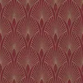 Produktbild: Art Deco Tapete Rot Vliestapete 374274 374274
