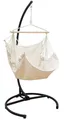 Produktbild: AMANKA Hängestuhl XL Hängesessel mit Gestell Outdoor - 210cm Ständer mit Relaxsessel, Komfortabler Hängestuhl mit stabilem Ständer und Zubehör