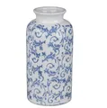 Produktbild: Deko Vase VINTAGE RANKEN weiß blau H. 26cm Keramik Formano Garten S25