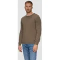 Produktbild: s.Oliver Longpullover Strickpullover Baumwollpullover mit Logo-Stickerei braun S (44)