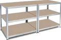 Produktbild: BRB Arbeitstisch/Packtisch, glanzverzinkt, HxBxT 900 x 1800 x 600 mm