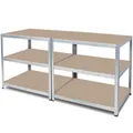 Produktbild: Packtisch / Werkbank, BxTxH 1800x600x900 mm, verzinkt, Tragkraft 265 kg/ Boden