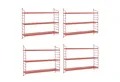 Produktbild: en.casa Wandregal, 4-tlg., »Strängnäs« Rot