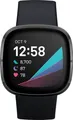 Produktbild: Fitbit Sense Carbon/Grau Fitness Tracker Smartwatch 40mm GPS - REFURBISHED