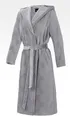 Produktbild: JOOP! Bademantel Damen Kapuze Cornflower allover innen 1652-713 Silber L 44-46