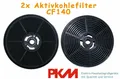 Produktbild: PKM CF140 Aktivkohlefilter Kohlefilter 2 Stück für S13-60ABBPY körting CHP 6A2X